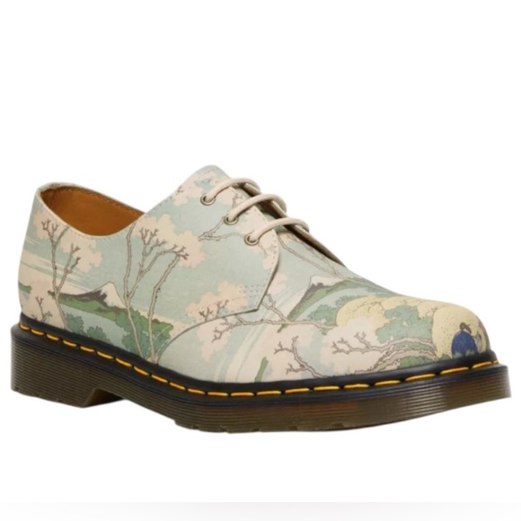 NWOB Dr. Martens Docs Limited 1461 Hokusai The Met Leather Oxford Shoes W9 M8 - Picture 1 of 5